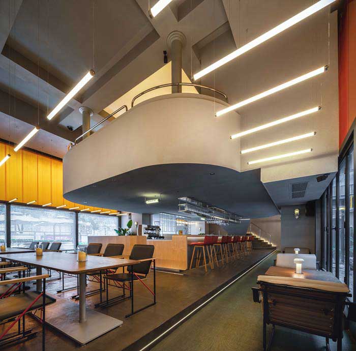 350m2鄭州東區(qū)西餐廳設計效果圖