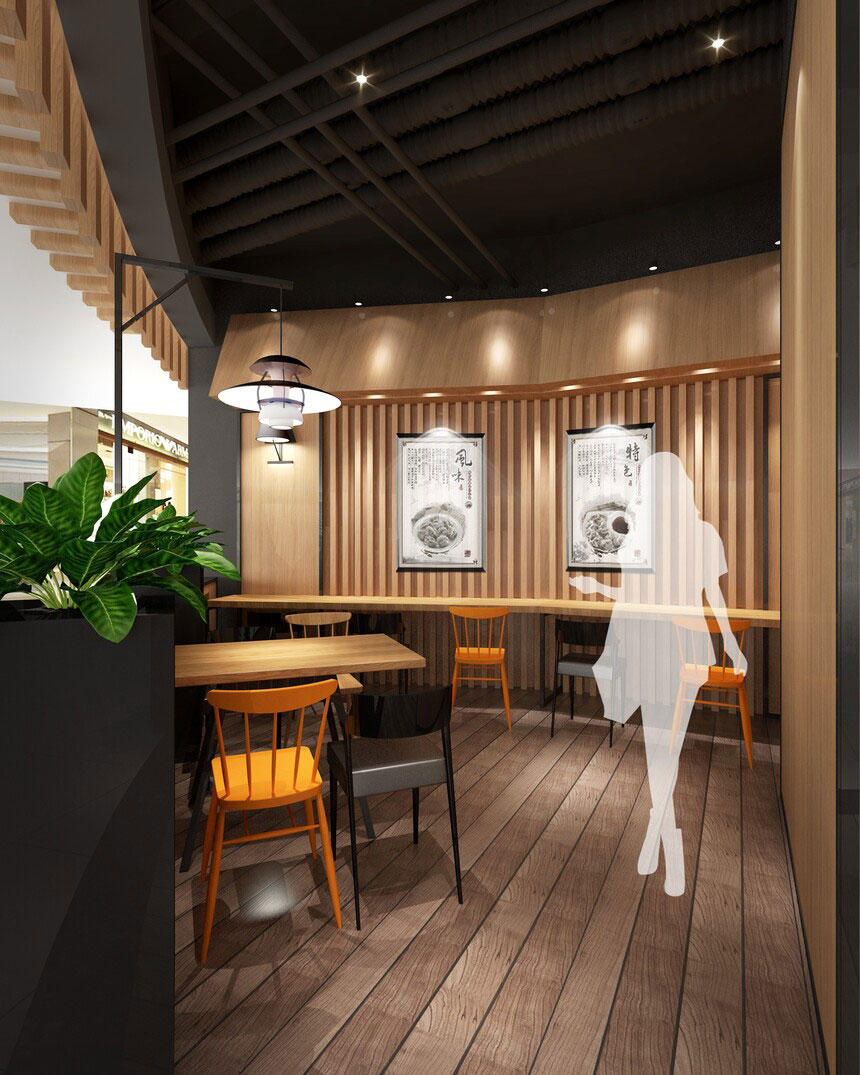 鄭州水餃店設計-水餃店裝修設計效果圖