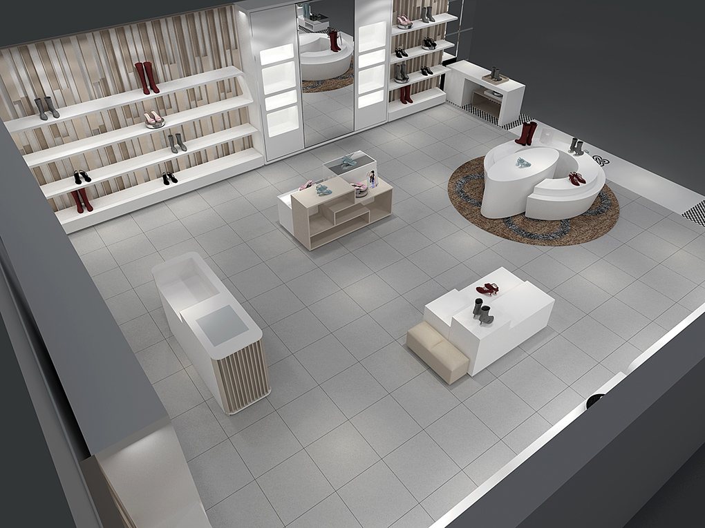 60平米女鞋專賣店裝修設(shè)計(jì)效果圖