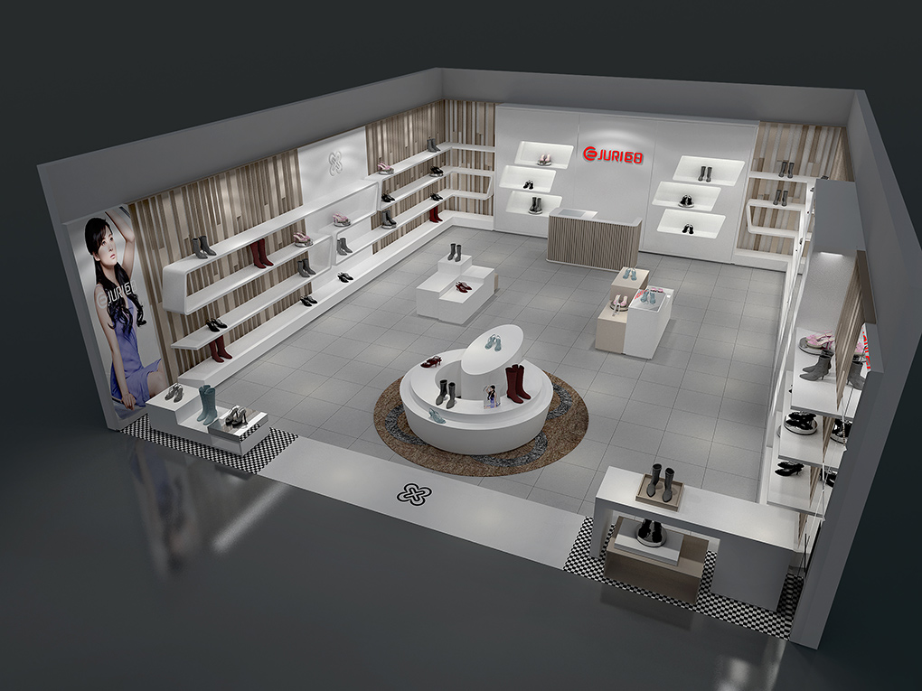 60平米女鞋專賣店裝修設(shè)計(jì)效果圖