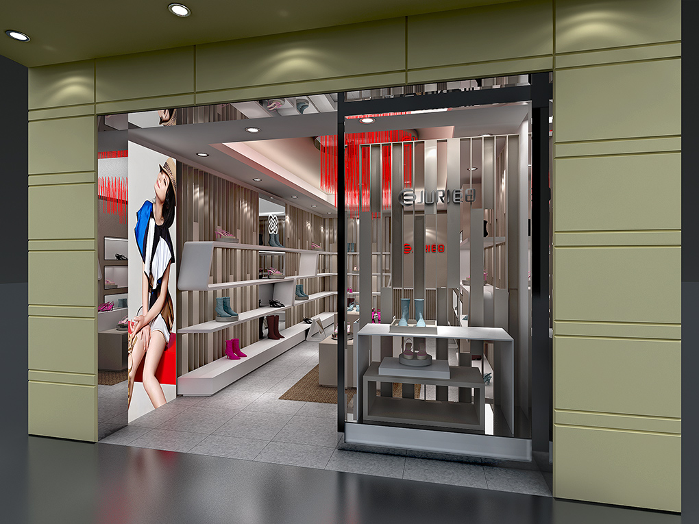 60平米女鞋專賣店裝修設(shè)計(jì)效果圖