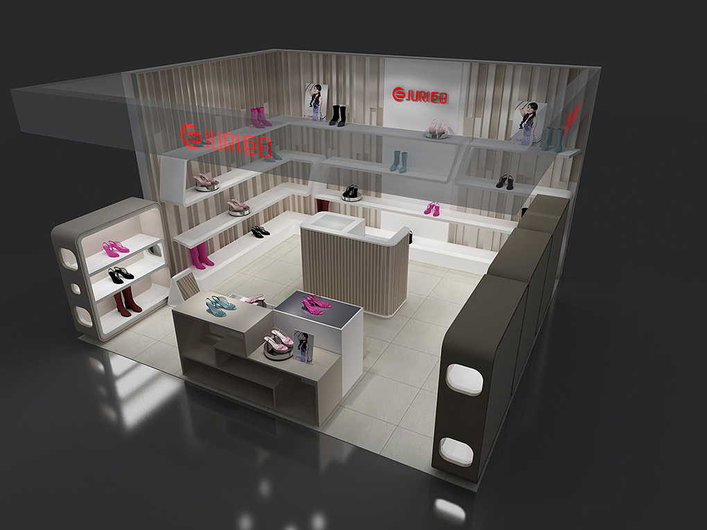 60平米女鞋專賣店裝修設(shè)計(jì)效果圖