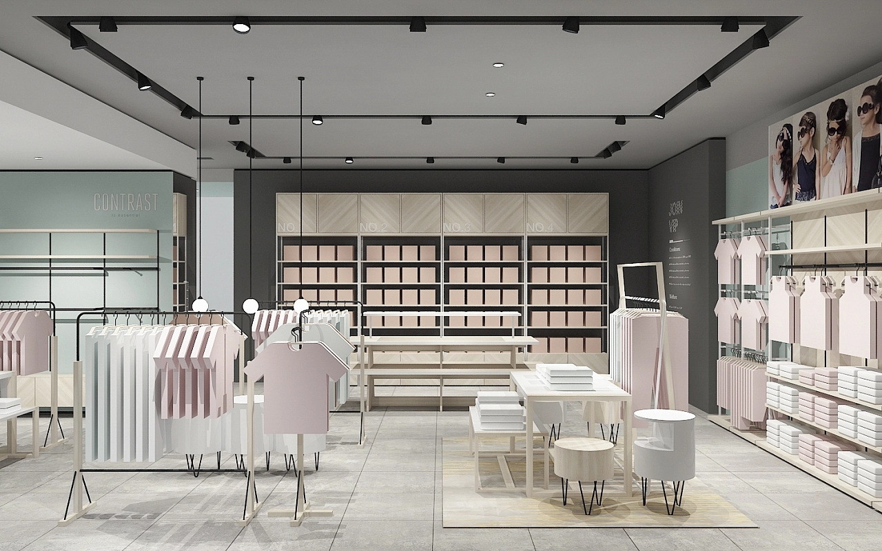 280平米品牌母嬰店鋪設(shè)計裝修效果圖