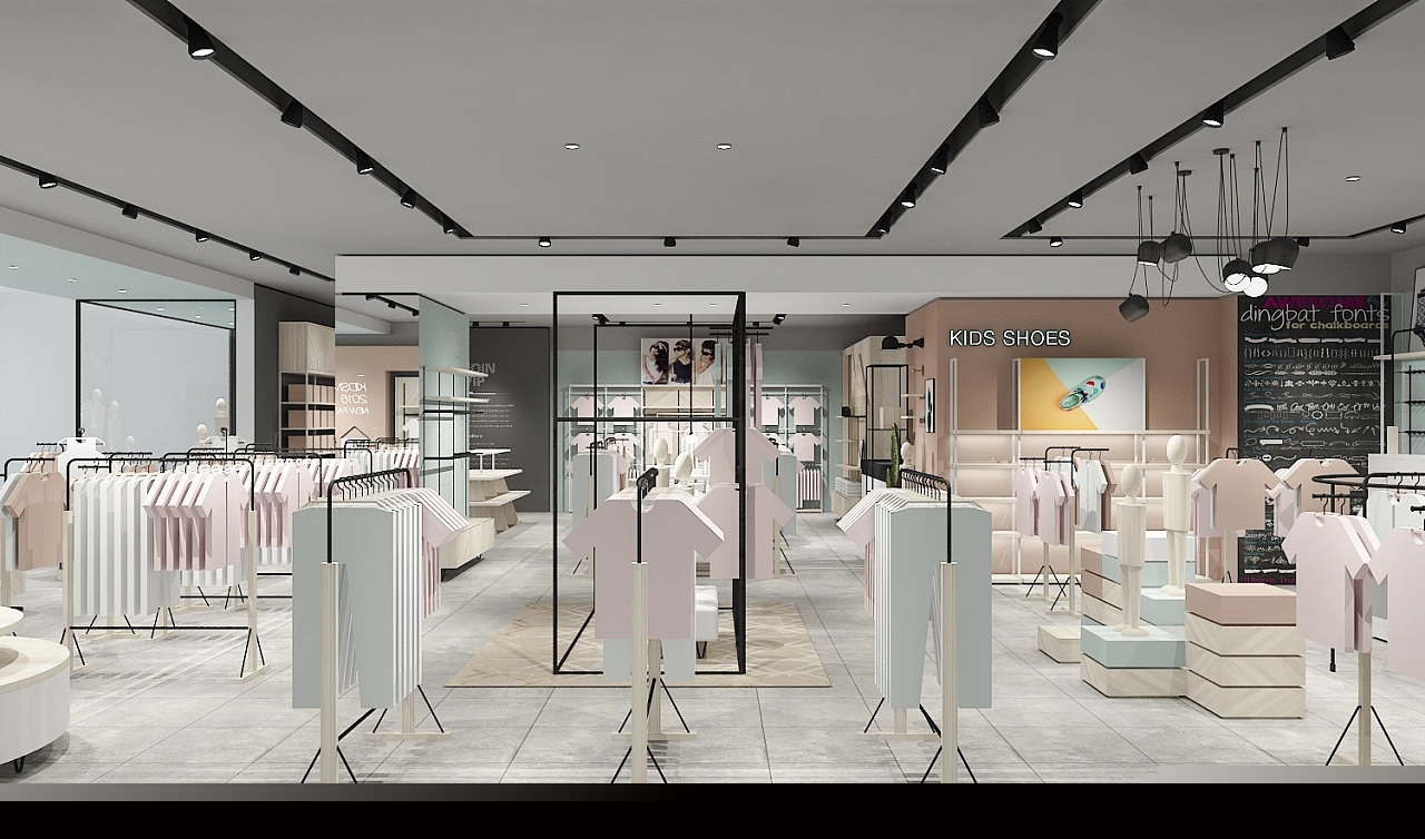 280平米品牌母嬰店鋪設(shè)計裝修效果圖