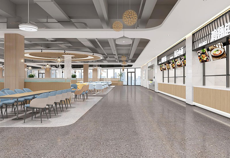 2000平米學校食堂裝修設(shè)計效果圖