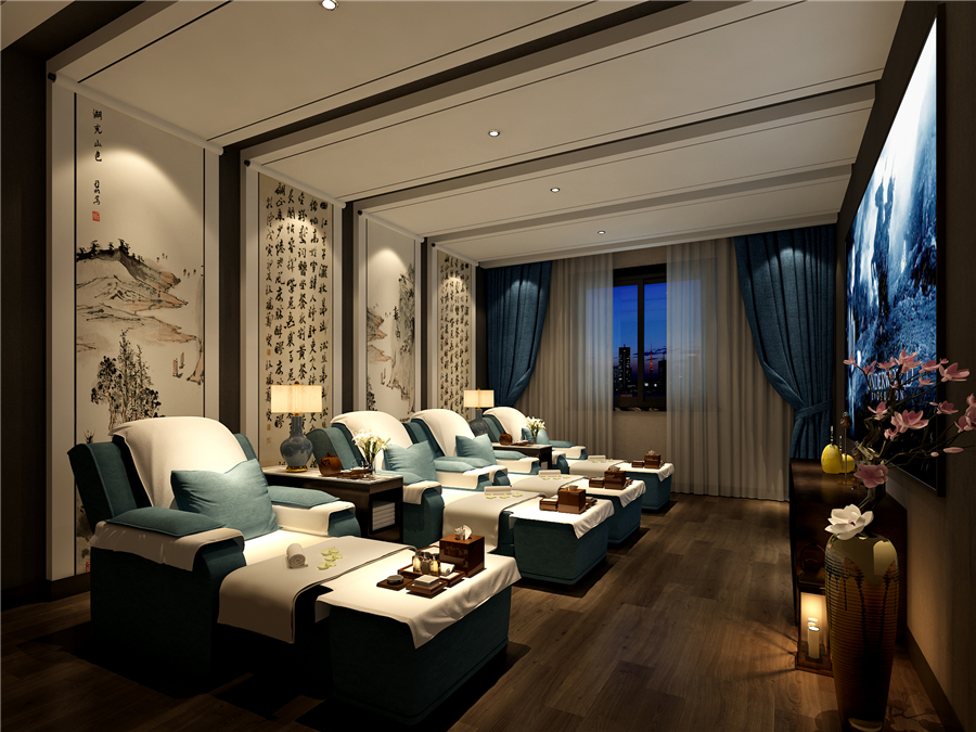 700平米足浴會(huì)所設(shè)計(jì)裝修效果圖