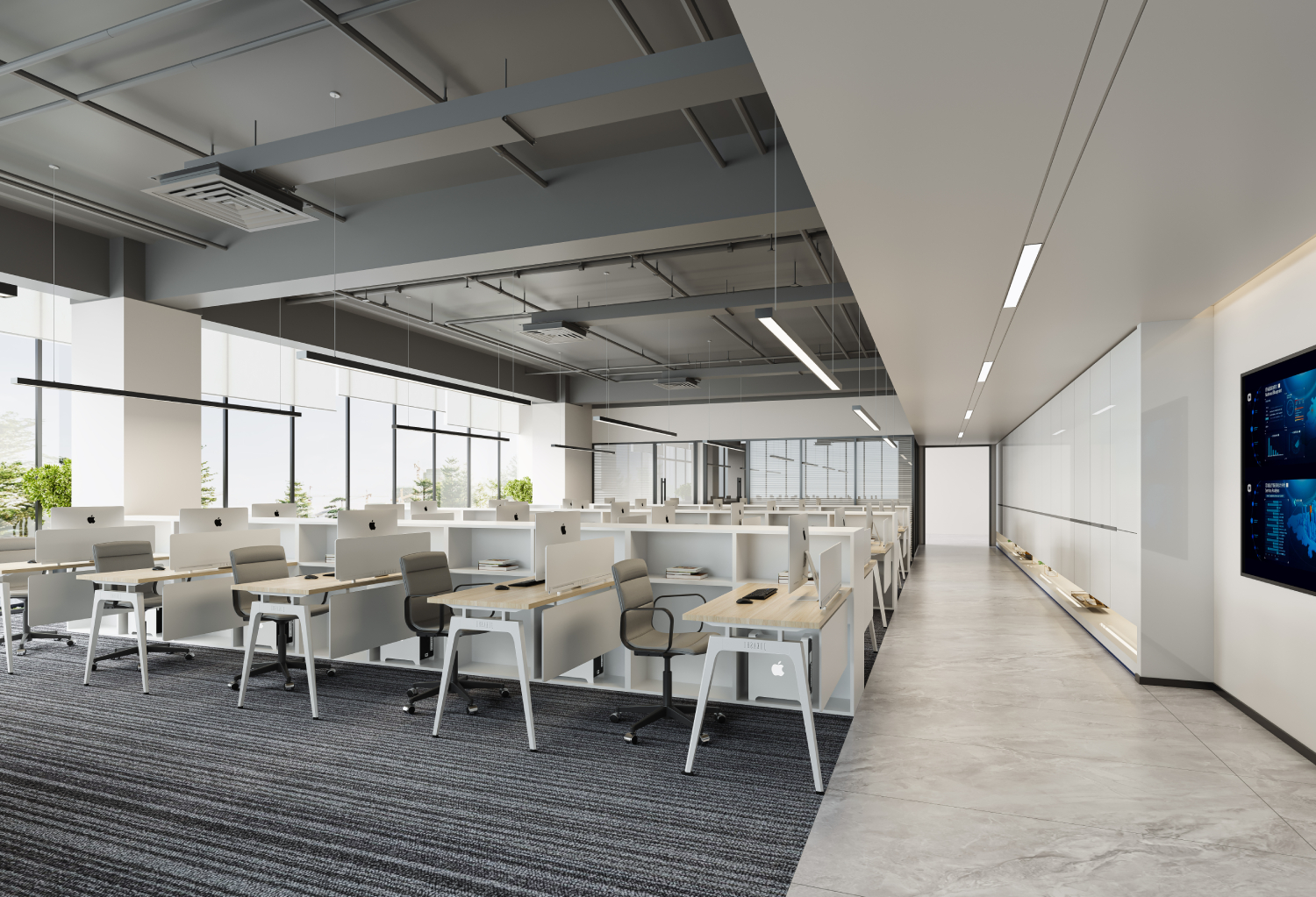 325平米辦公室設(shè)計裝修效果圖