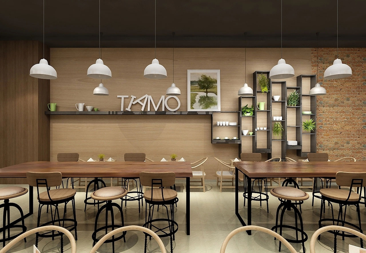 134平米面館店面設(shè)計(jì)裝修效果圖