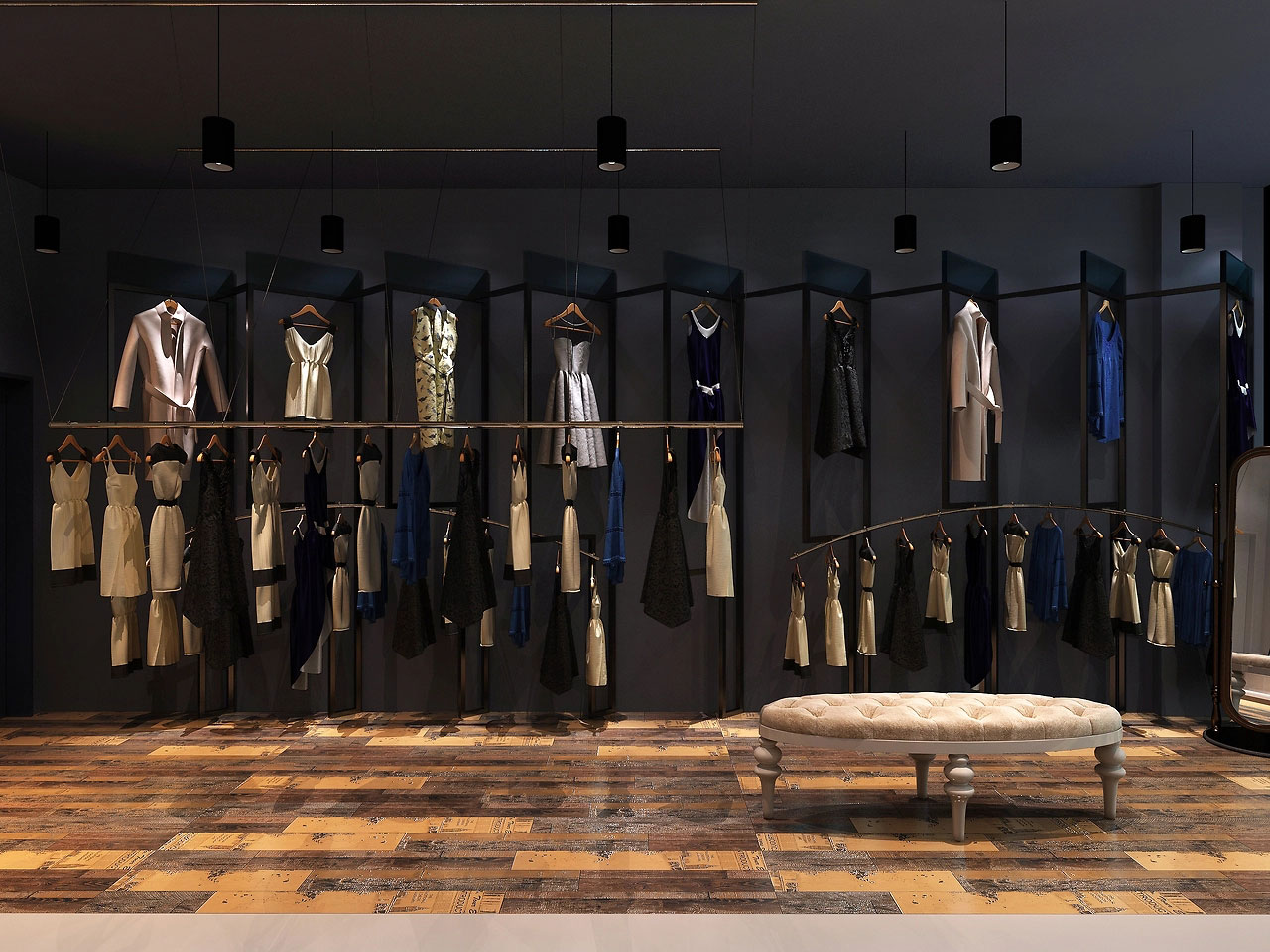 39平米女裝店鋪裝修設計效果圖