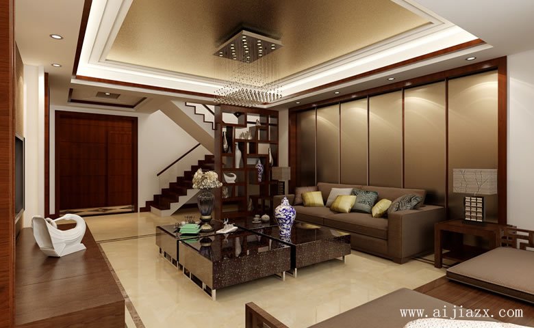 新中圖式風(fēng)格簡約客廳裝修效果